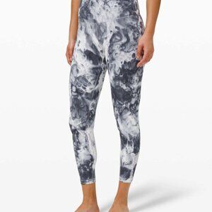 lululemon athletica Black and Gray Patterned Leggings